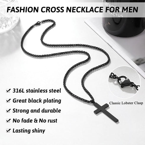 Cross Necklace for Son from Mom / Dad